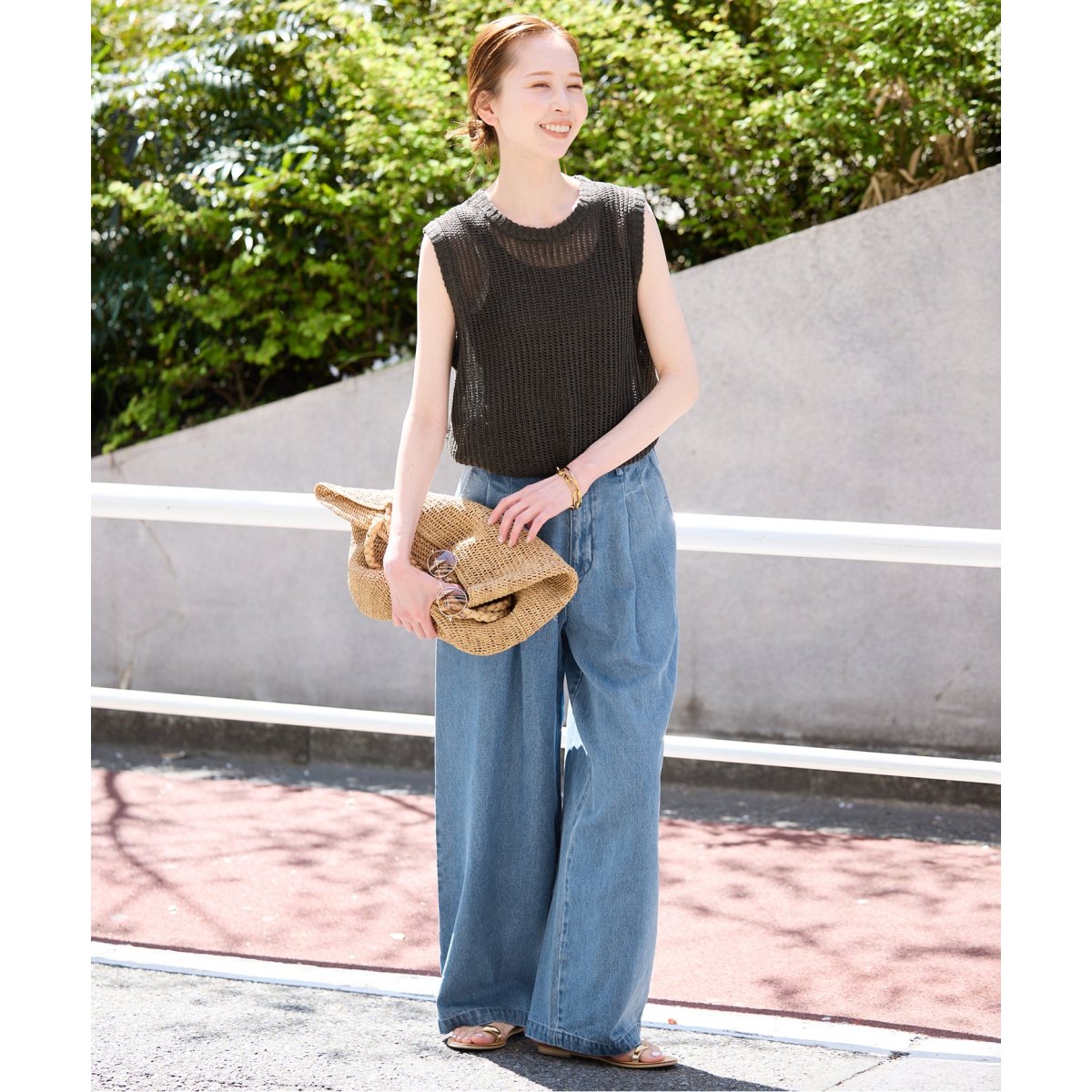 スローブイエナ☆LEDENIM TUCK TROUSER SLOBE IENA｜《WEB限定/追加4予約》LEDENIM TUCK TROUSER