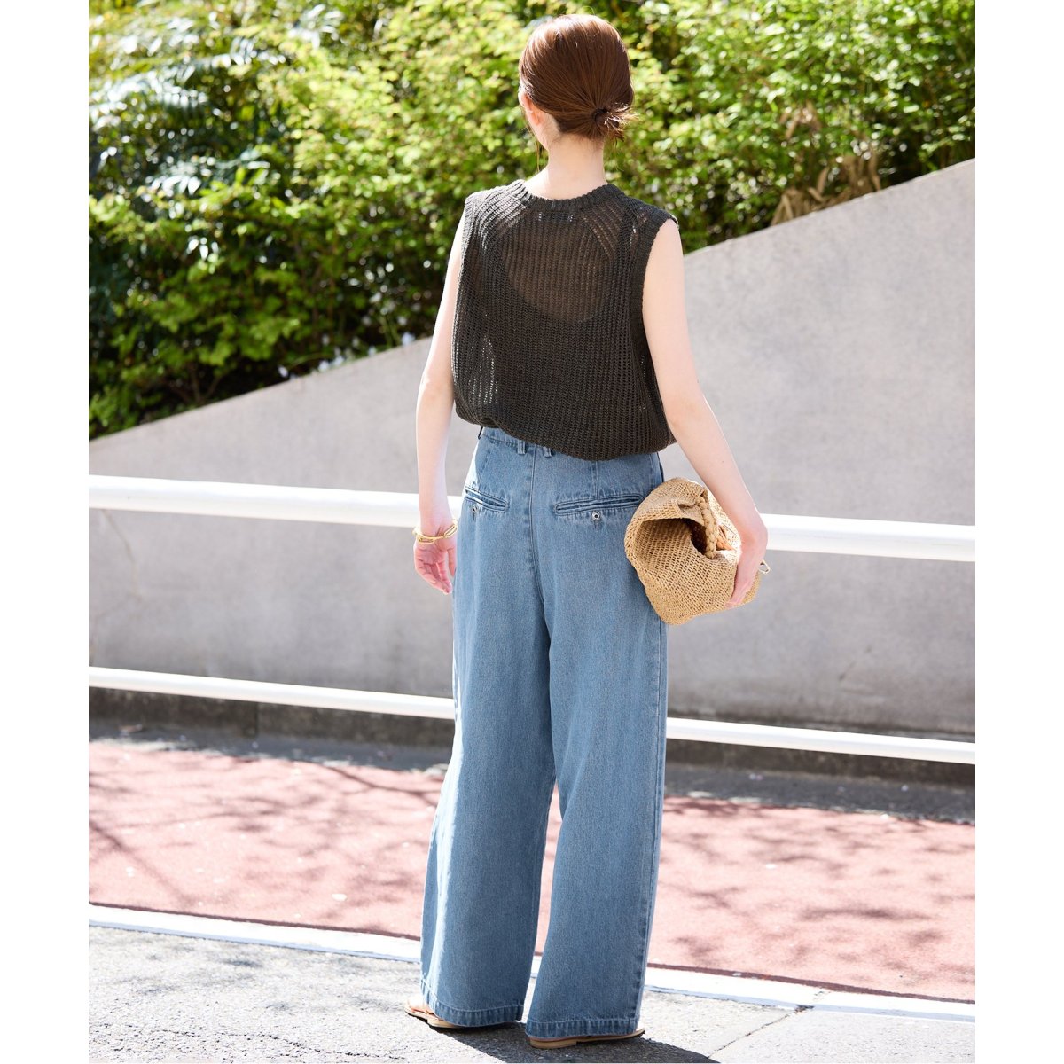 スローブイエナ LEDENIM TUCK TROUSER SLOBEIENA SLOBE IENA｜《WEB限定/追加4予約》LEDENIM TUCK TROUSER
