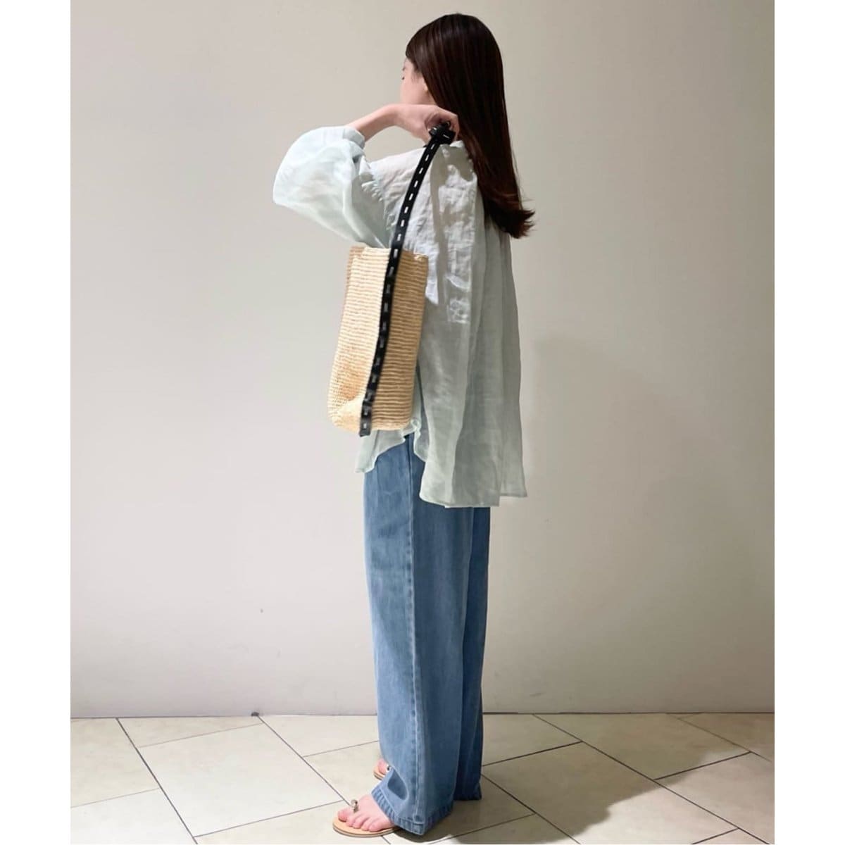 WEB限定/追加4》LEDENIM TUCK TROUSER | スローブ イエナ(SLOBE