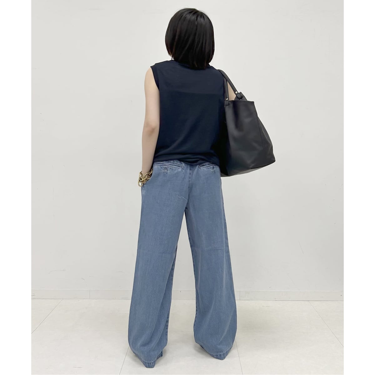 新品未使用　SLOBE IENA LEDENIM TUCK TROUSER 34 SLOBE IENA ジーンズ デニム デニムパンツ 「WEB限定/追加4