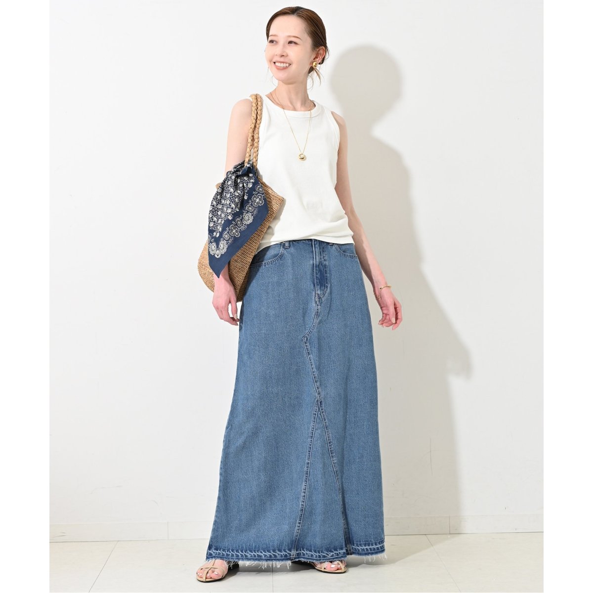 ★SLOBE IENA★大人気★LEDENIMリメイクスリットスカート☆スローブ ☆SLOBE IENA☆大人気☆LEDENIMリメイクスリットスカート☆スローブ