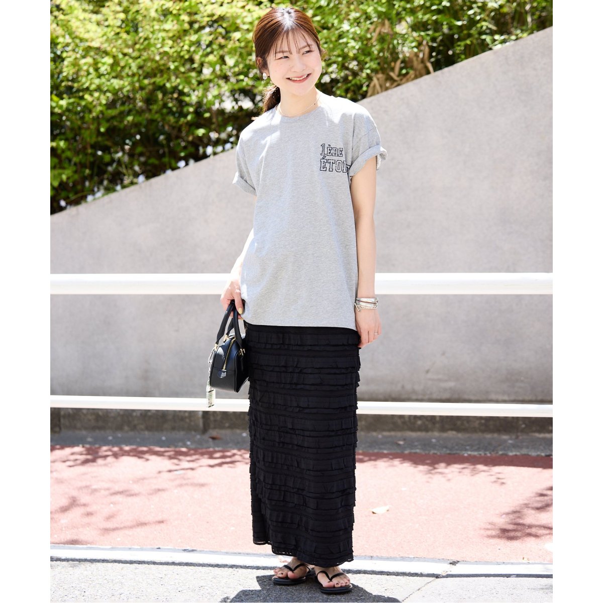 SLOBE IENAフリルカットソータイトスカート SLOBE IENA（スローブイエナ）の「フリルカットソータイトスカート