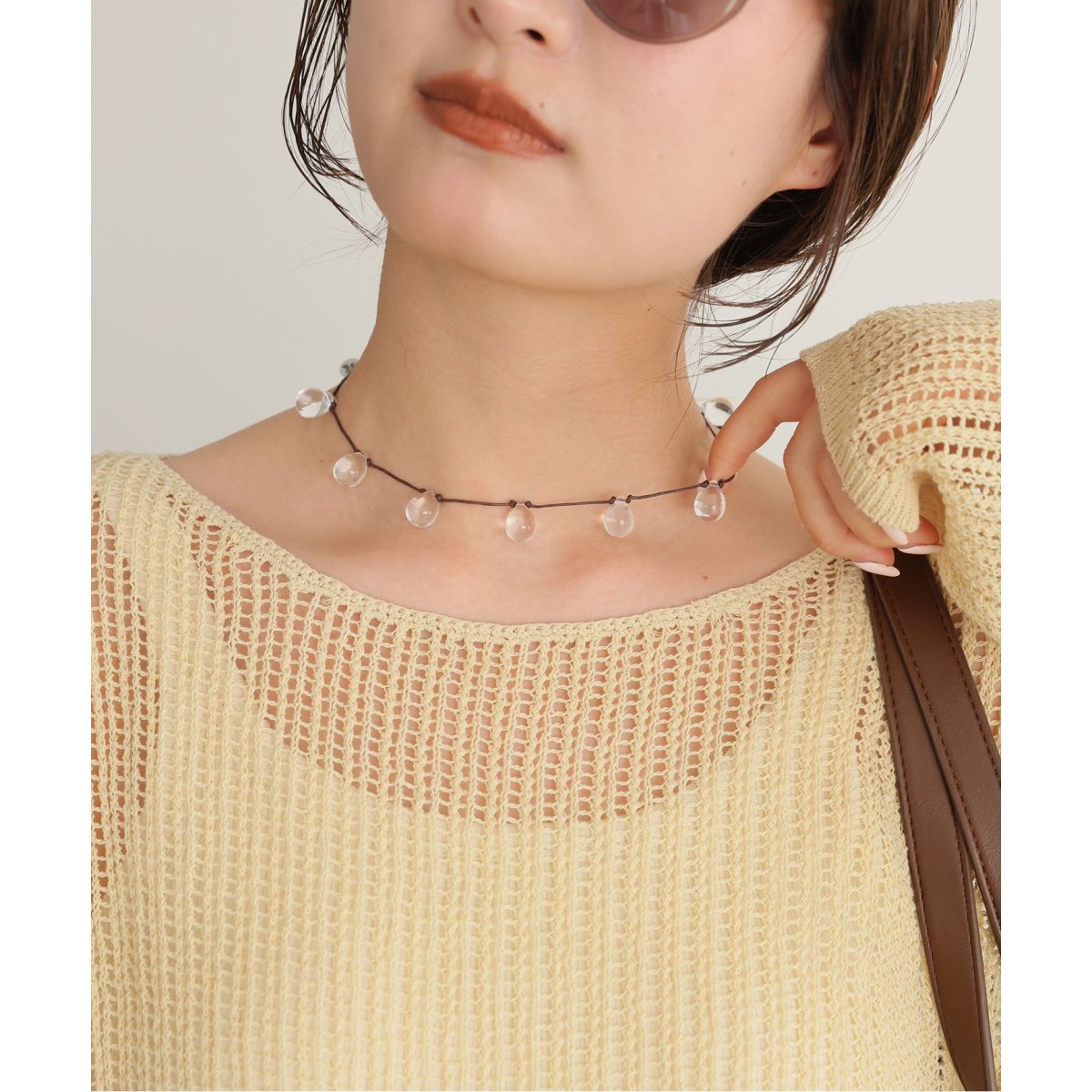 【美品】odul ストーンネックレス SLOBE別注 【完売品】 ODUL SLOBE別注 ストーンネックレス（ネックレス）｜SLOBE IENA