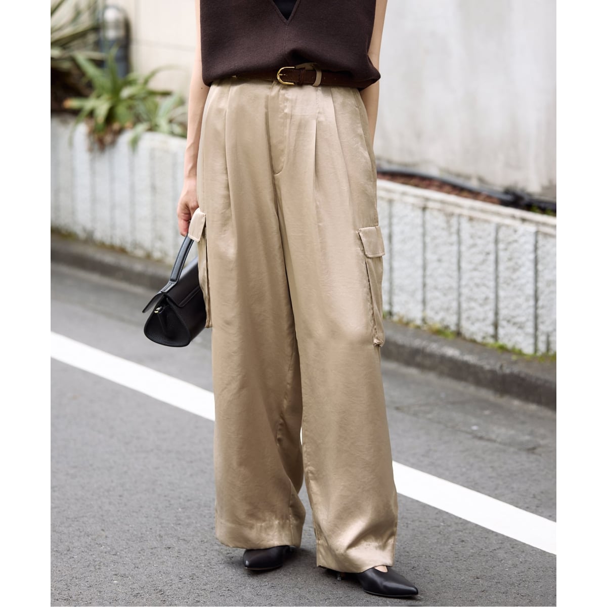 サテンカーゴパンツ | スローブ イエナ(SLOBE IENA) | マルイウェブ