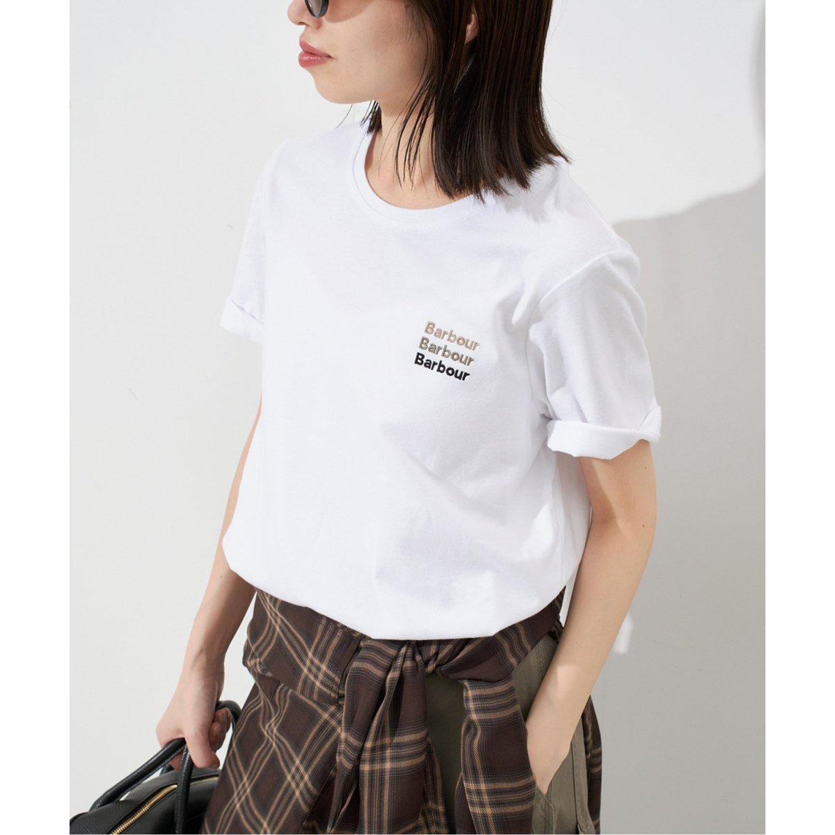 tシャツ BARBOUR/バブアー Penshaw T-Shirt LTS0676BE51/LTS0676W レディース SLOBE IENA｜BARBOUR/バブアー Penshaw T-Shirt LTS0676BE51