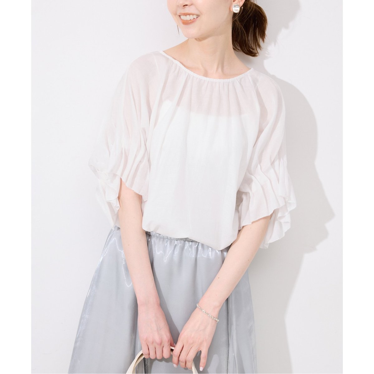 ほぼ未使用　IENA TORRAZZO DONNA 2WAY タックブラウス TORRAZZO DONNA/トラッゾドンナ】2WAY タックブラウス | イエナ