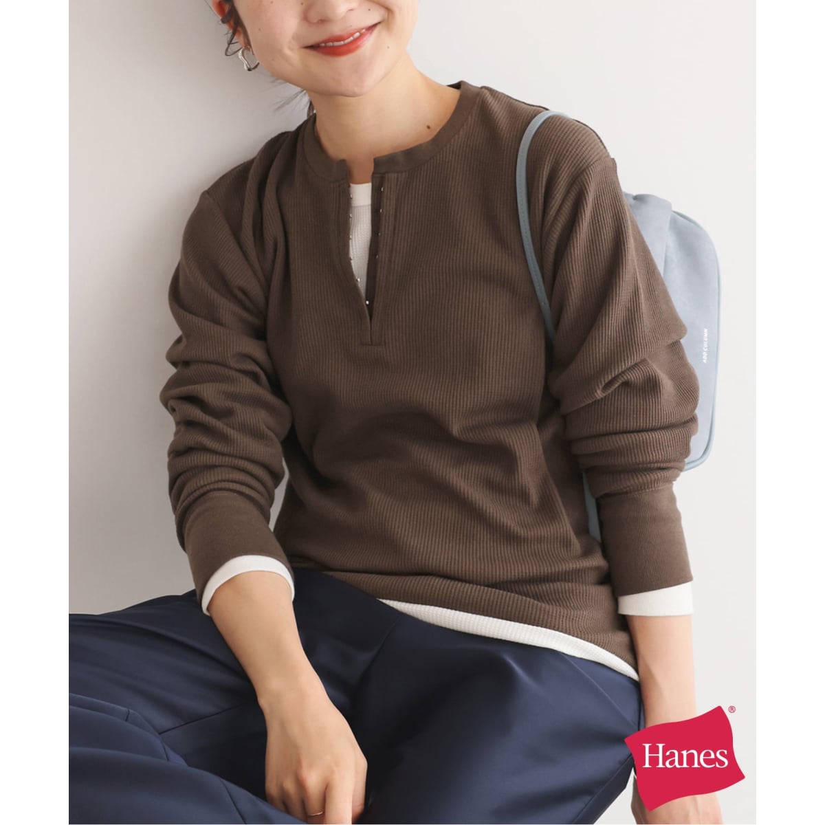 【美品】HANES/ヘインズ SLOBE別注 WAFFLE 2パックカットソー SLOBE IENA｜《予約》HANES/ヘインズ SLOBE別注 WAFFLE 2パック