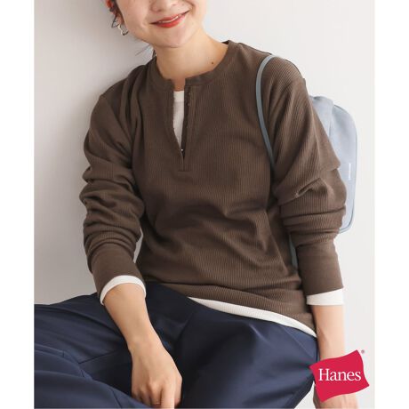 《予約》HANES/ヘインズ SLOBE別注 WAFFLE 2パックカットソー