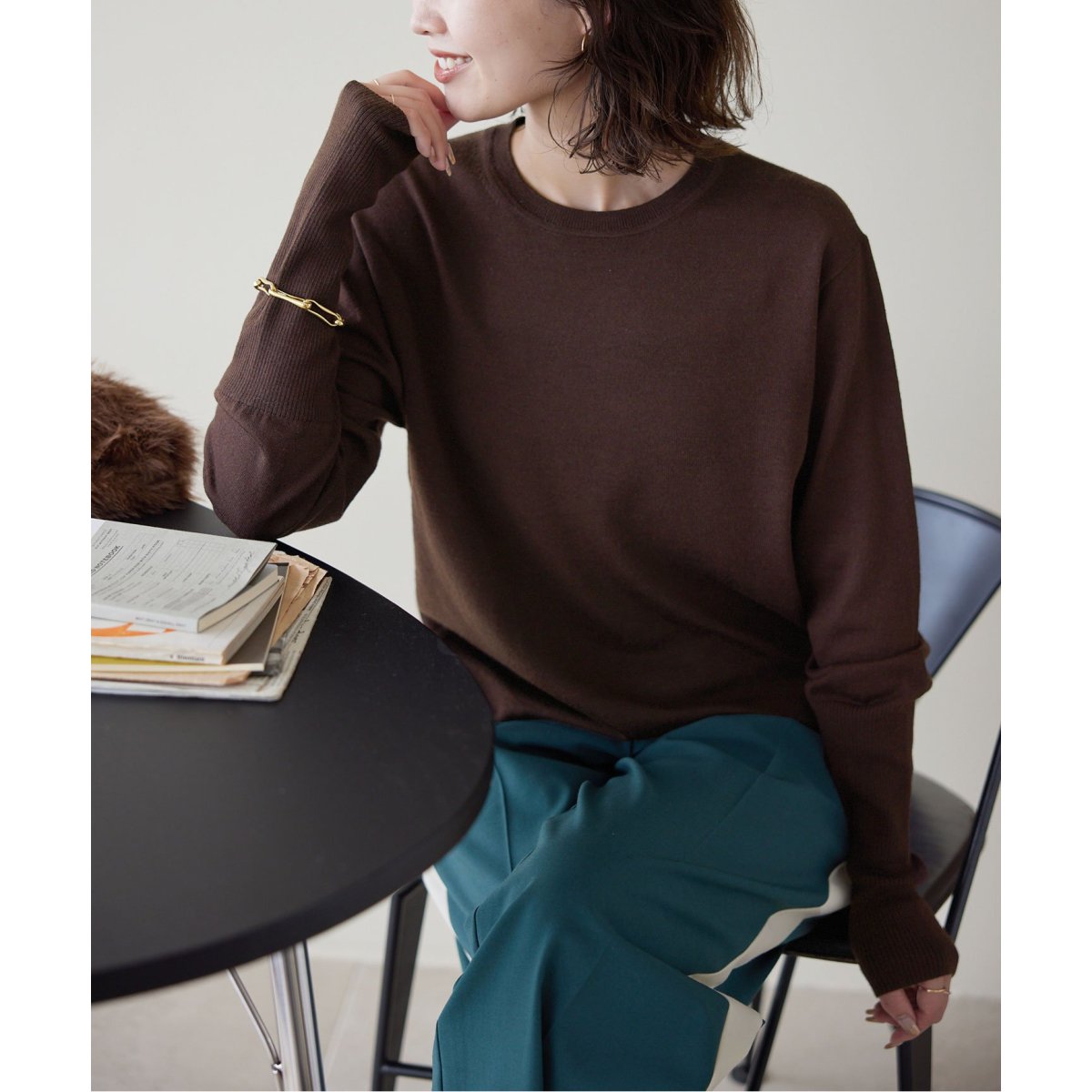 SLOBE IENA - 新品タグ付き◆SLOBE IENA ウールカシミヤ12G ハイネックニットPO 追加》フォックスカシミヤプルオーバー（ニット／セーター
