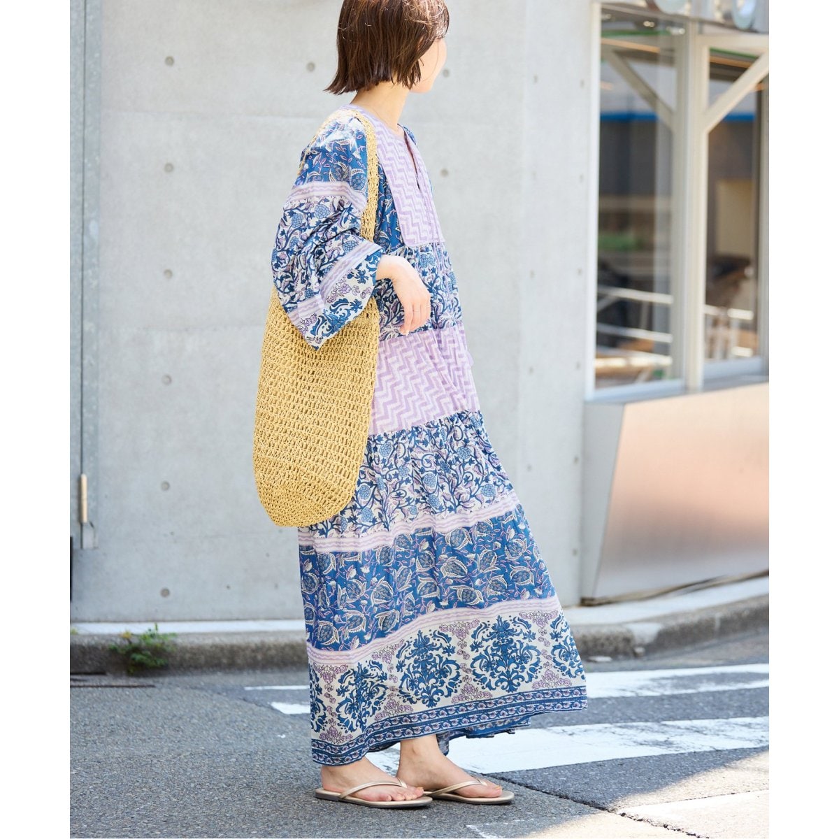 新品未使用タグ付きSLOBE IENA リネンキュロット ストライプ柄 38