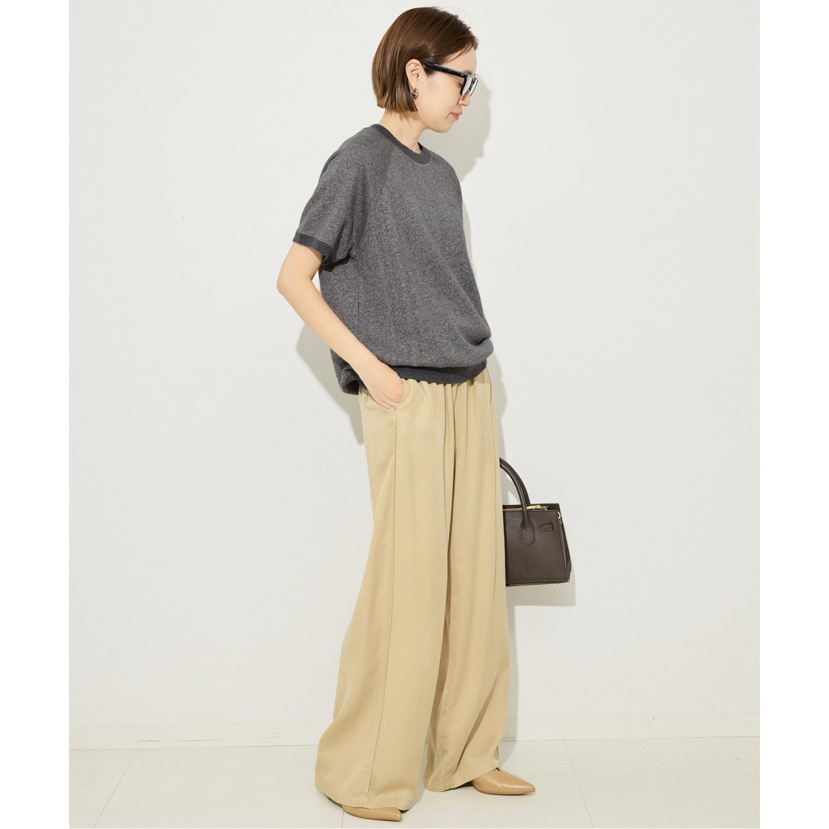 【美品】 スローブイエナ ミニ裏毛ハーフスリーブプルオーバー 近年モデル 追加》ラメ裏毛ハーフスリーブプルオーバー | スローブ イエナ