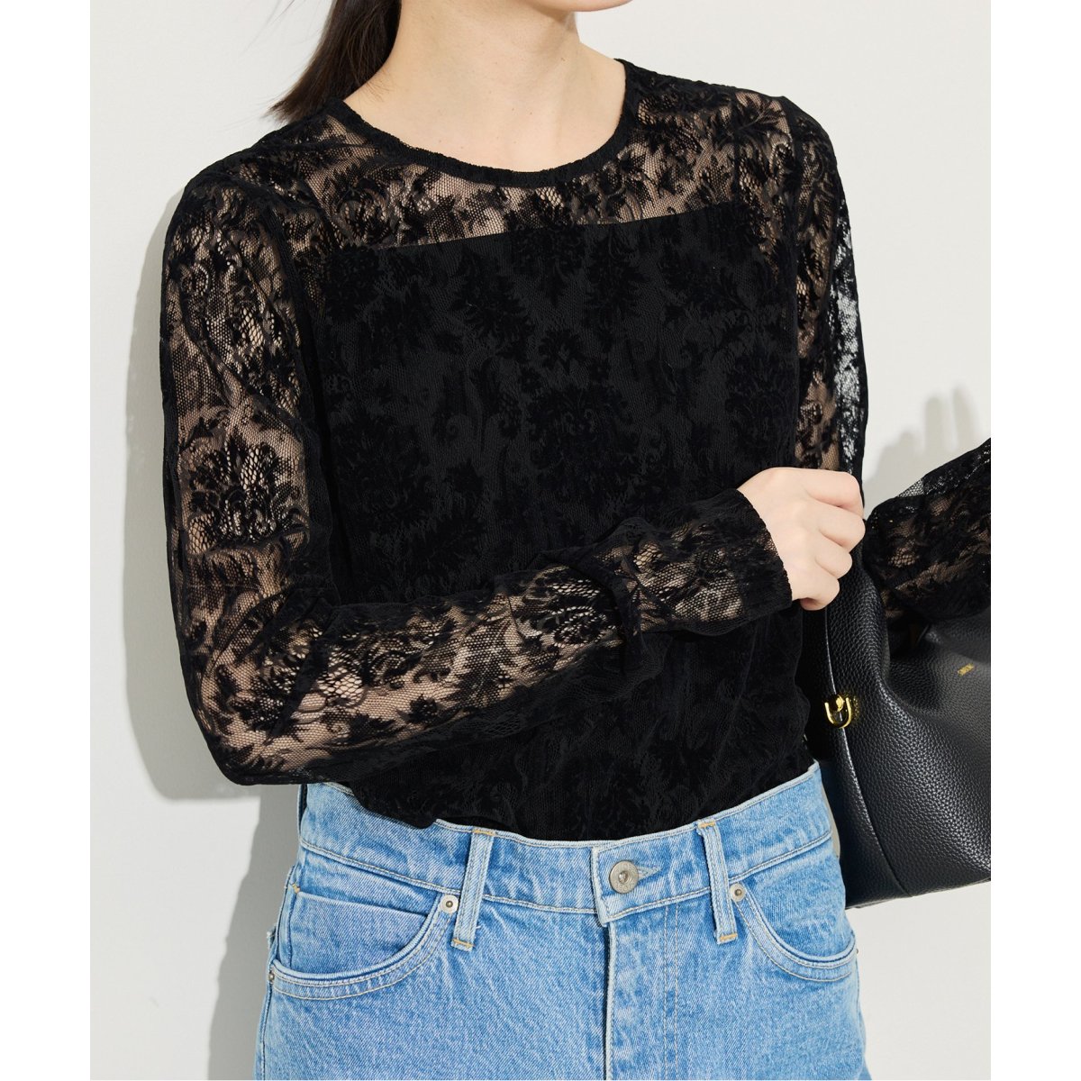 レースフロッキープルオーバー | スローブ イエナ(SLOBE IENA