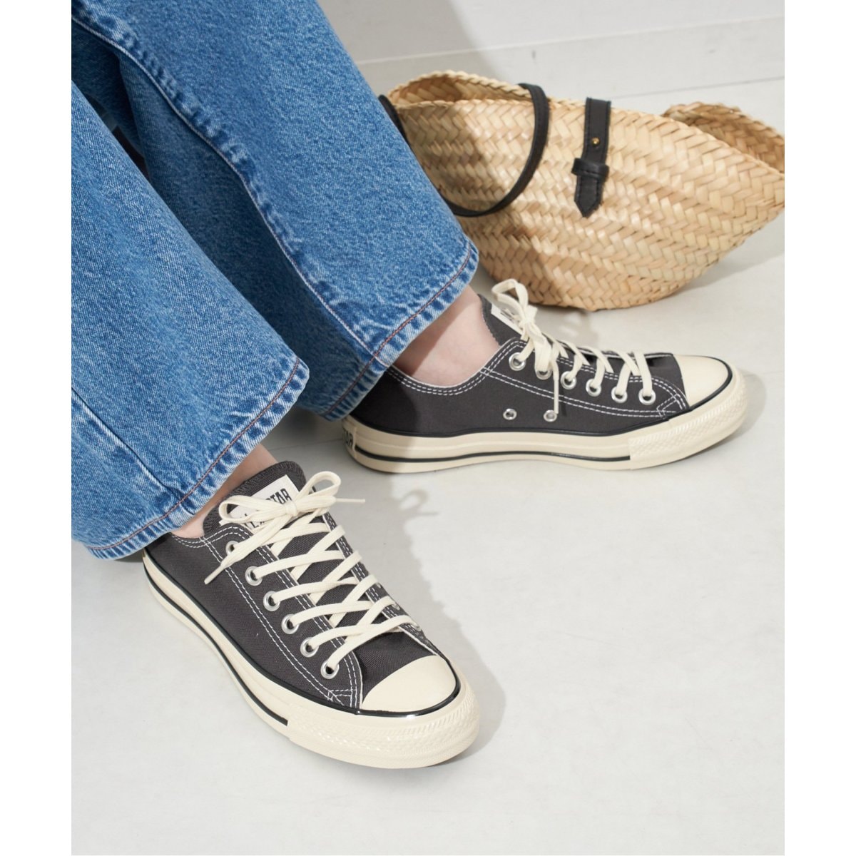 [}C]CONVERSE/Ro[X ALL STAR AGED AC OX Xj[J[ 3131546/X[u CGiiSLOBE IENAj ubN