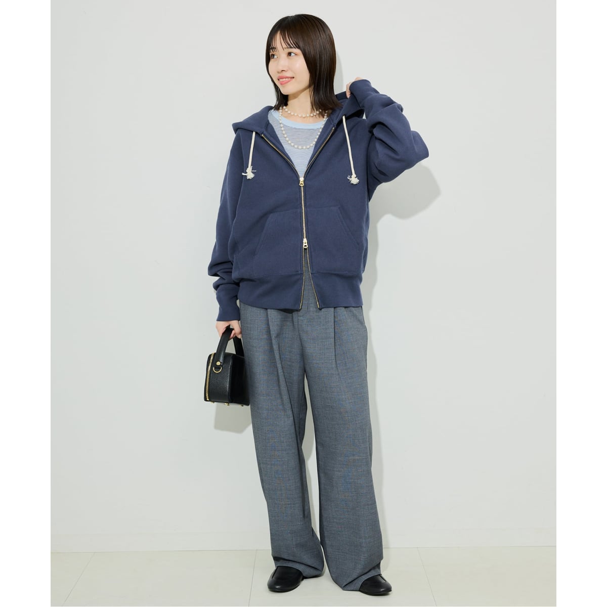 Champion チャンピオン SLOBE iena ダブルジップパーカー ce016-79039-02b.jpg?basethum=225