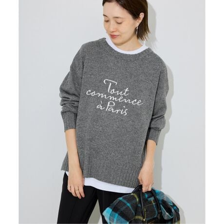 《予約》刺しゅうロゴニット