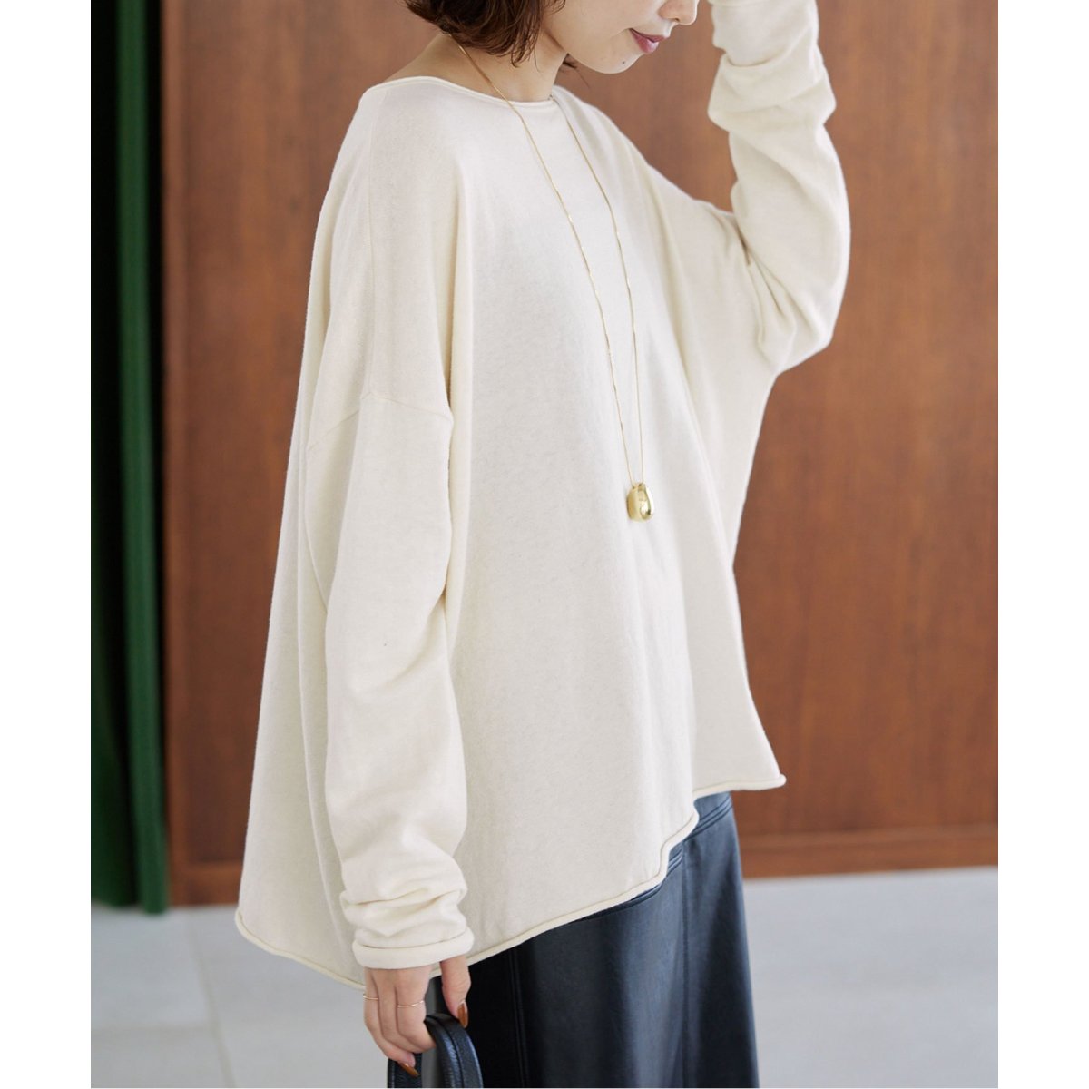 追加》ボートネックニュアンスプルオーバー | スピック＆スパン