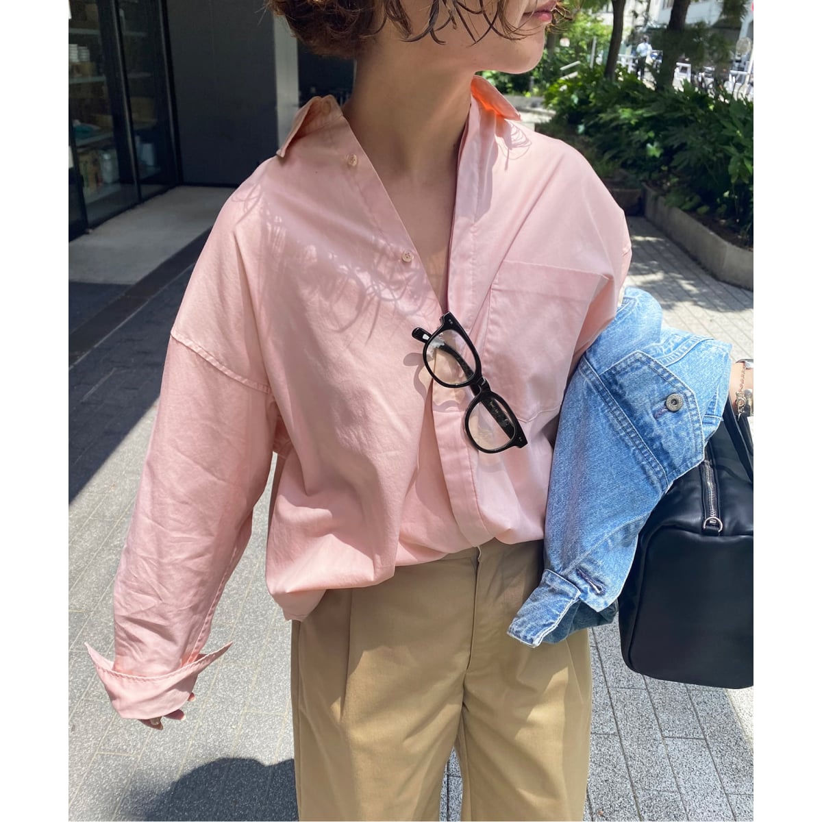 極美品 SLOBE IENA 近年 シャツ ユーロピアンリネン ピンク ゆったり スローブイエナ シャツ の一覧 | マルイウェブチャネル