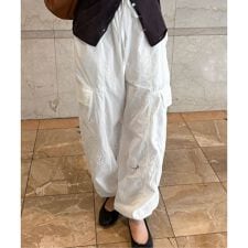カットワークコットンカーゴパンツ
