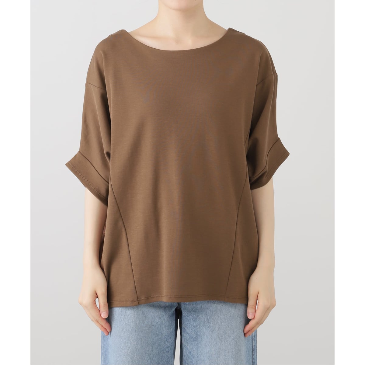 「IENA」 半袖Tシャツ FREE チャコールグレー レディース IENA 「IENA」 半袖Tシャツ FREE チャコールグレー レディース