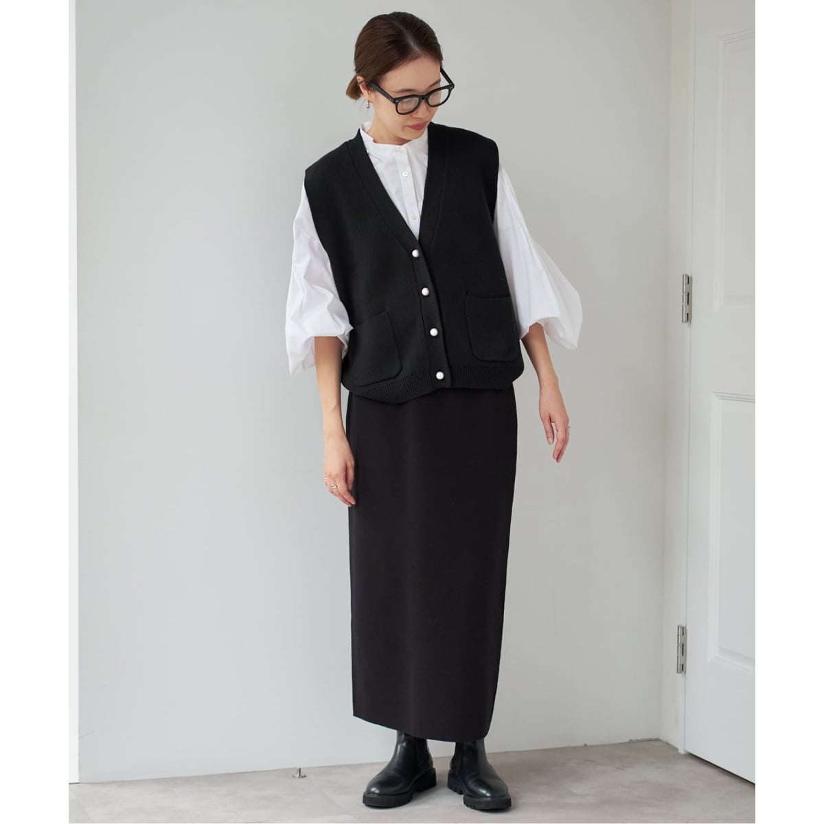 パールニットベスト | スローブ イエナ(SLOBE IENA) | マルイウェブ