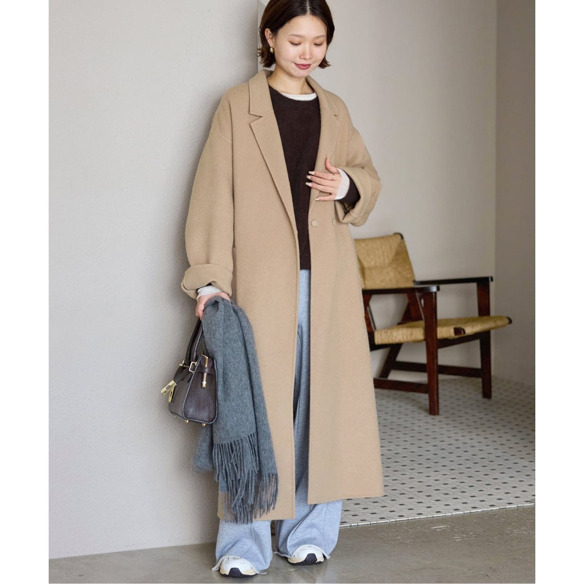 【美品】ICB ウールライトメルトン チェスターコート ICB｜ウールライトメルトン チェスターコート | Rakuten Fashion