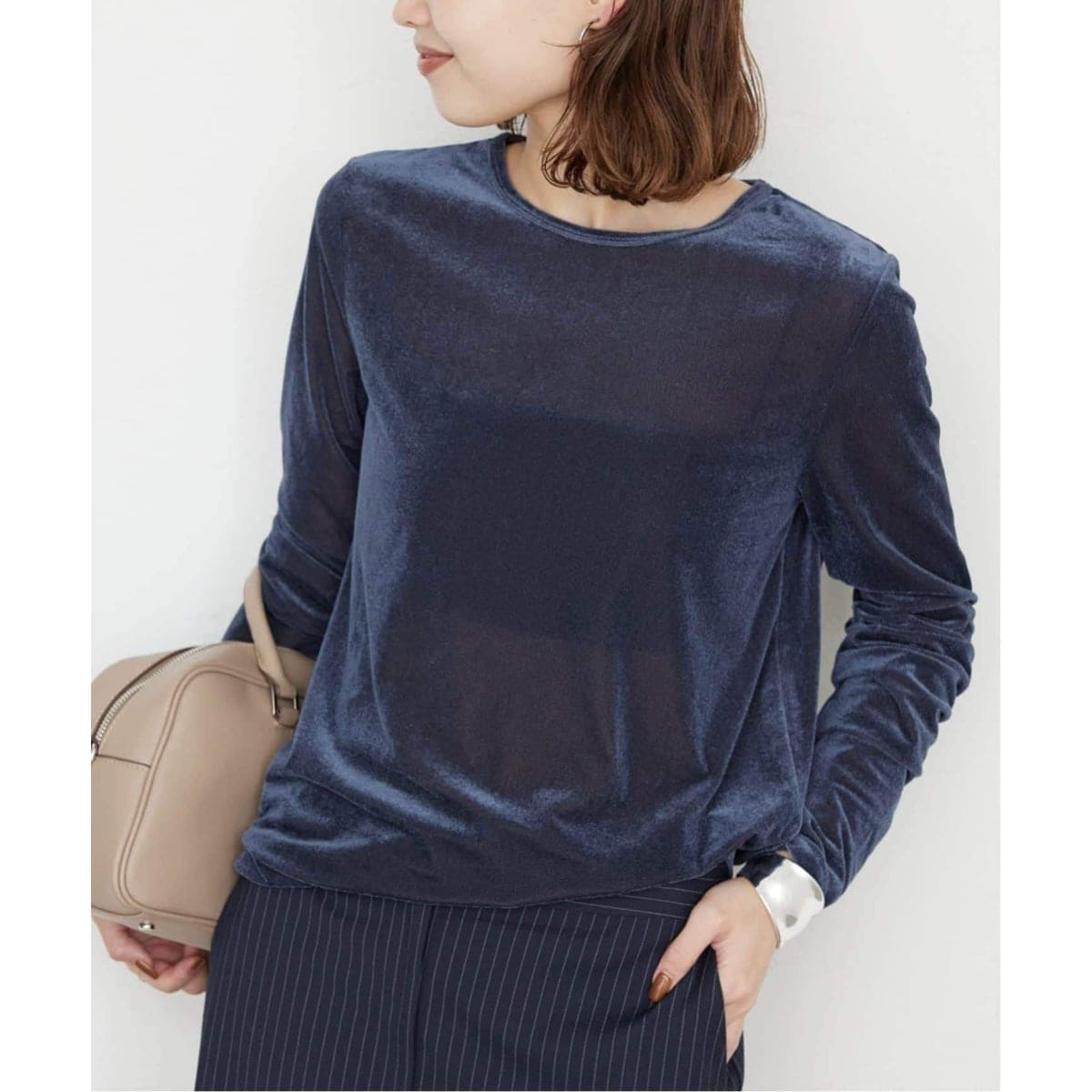 40/-ポンチボートネックニュアンスプルオーバー | スローブ イエナ