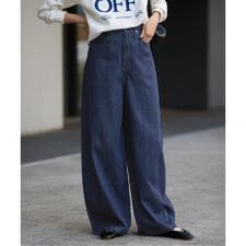 《4サイズ展開》LE DENIM PEG カーブワイドデニム