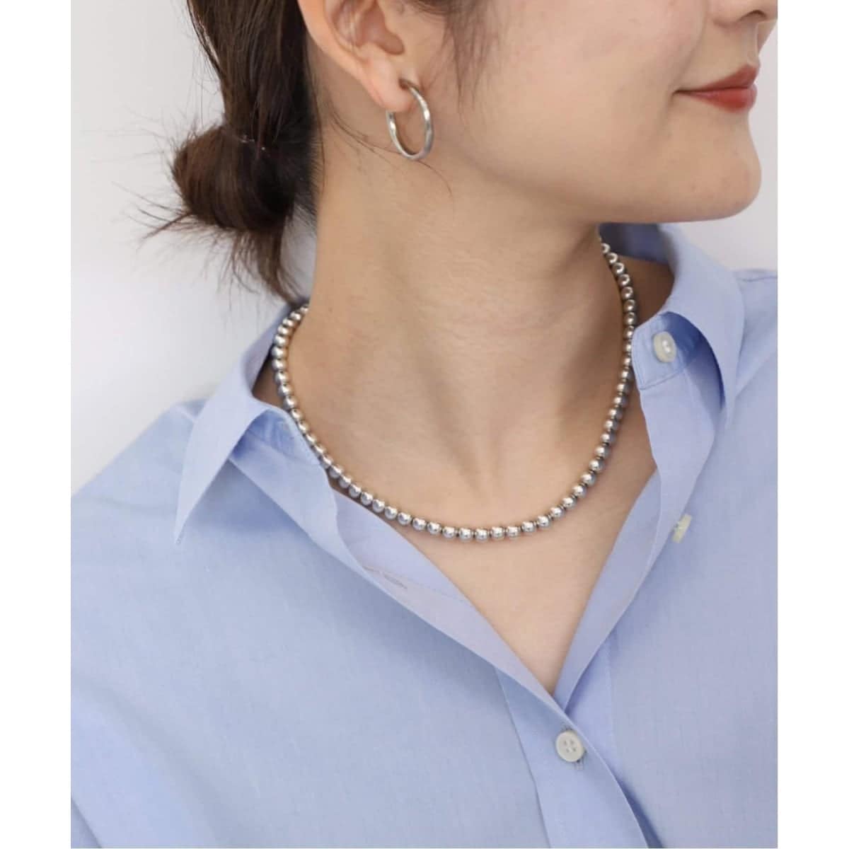 スローブイエナ　SHASHI クリアネックレス SHASHI/シャシ パールネックレス SH-N495（ネックレス）｜SLOBE