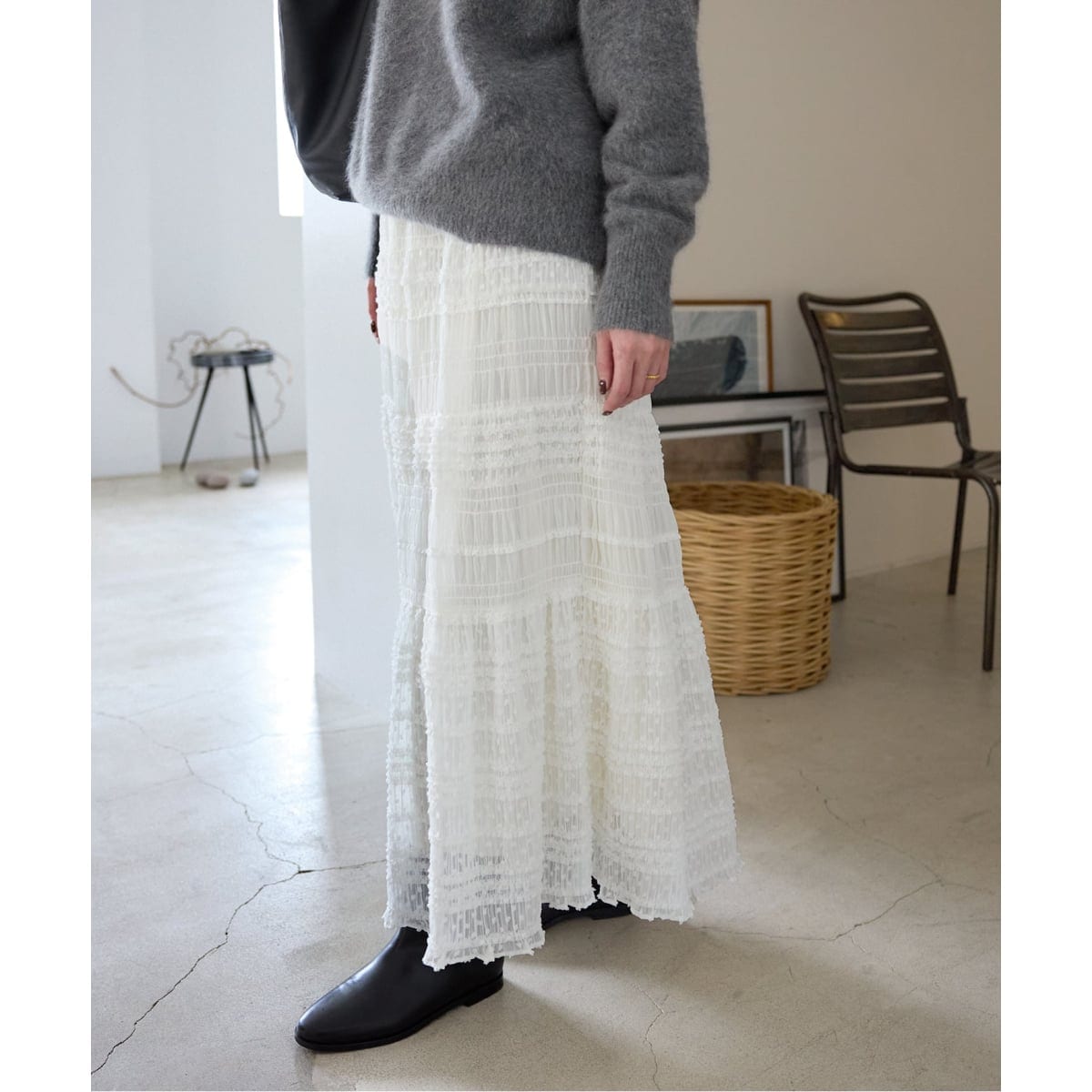 SLOBE IENA ダンボールアイラインスカート ダンボールアイラインスカート | スローブ イエナ(SLOBE IENA