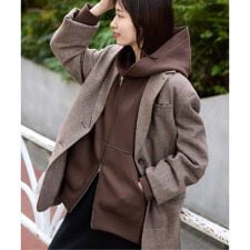 スローブ イエナ(SLOBE IENA)の《一部店舗・WEB限定カラー有り/追加》ボリュームジップアップフーディー