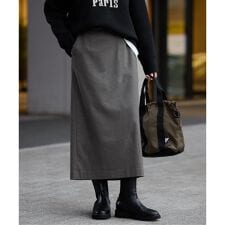 スローブ イエナ(SLOBE IENA)の《吸湿発熱/3サイズ展開》ウールミックスイージースカート