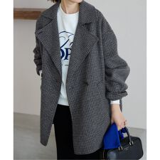 スローブ イエナ(SLOBE IENA)のsouple wool ダブルフェイスミドルコート