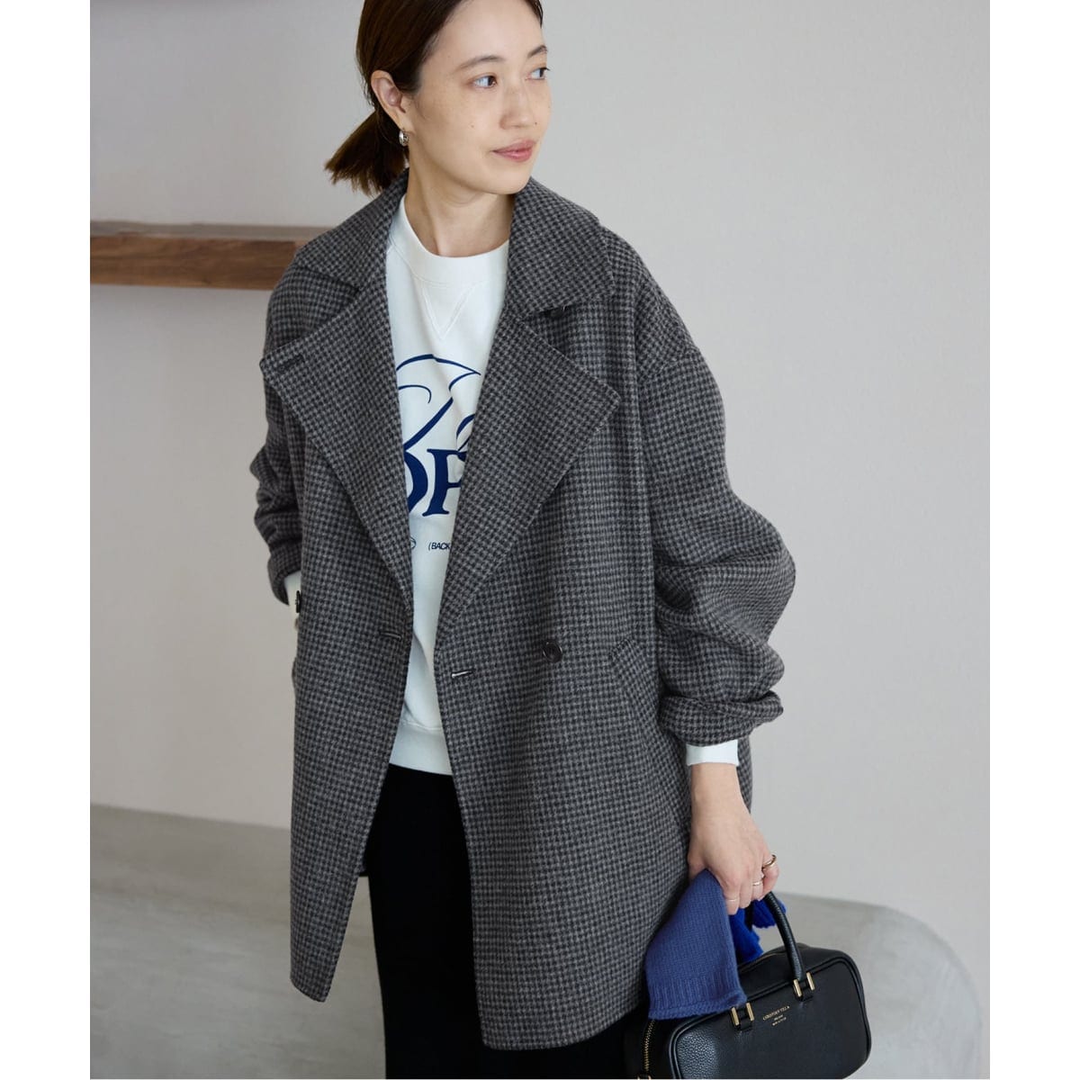 souple wool ダブルフェイスミドルコート | スローブ イエナ(SLOBE