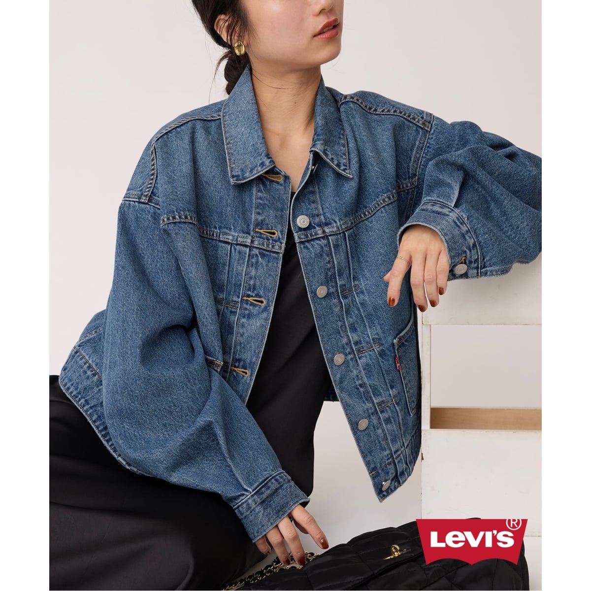 SLOBE IENA ✨LE DENIM × MARITAS デニムジャケット LE DENIM×MARITAS カラーGジャン◇ | スローブ イエナ(SLOBE