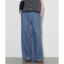《4サイズ展開/予約》LEDENIM BLUR TUCK TROUSERデニム