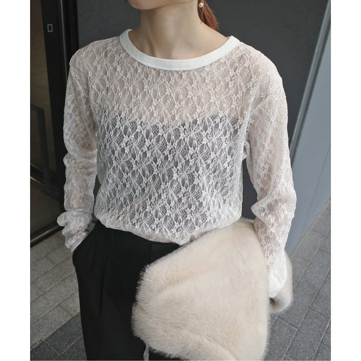 IRONING(アイロニング)】mesh tank top IRONING/アイロニング