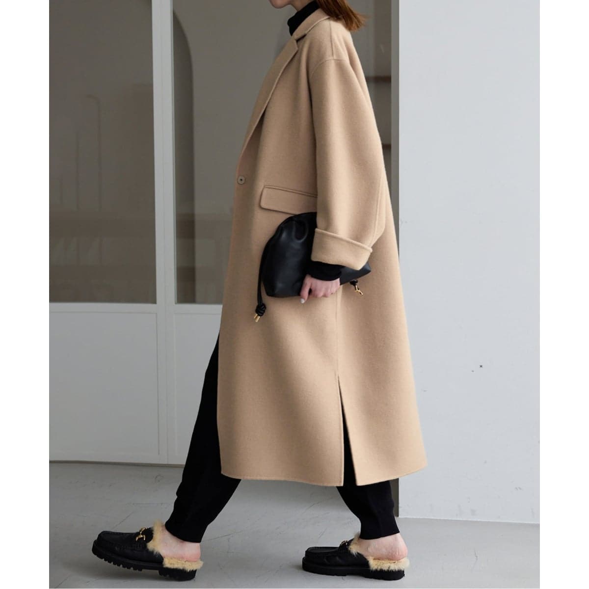 追加》souple woolダブルフェイスチェスターコート | スローブ イエナ