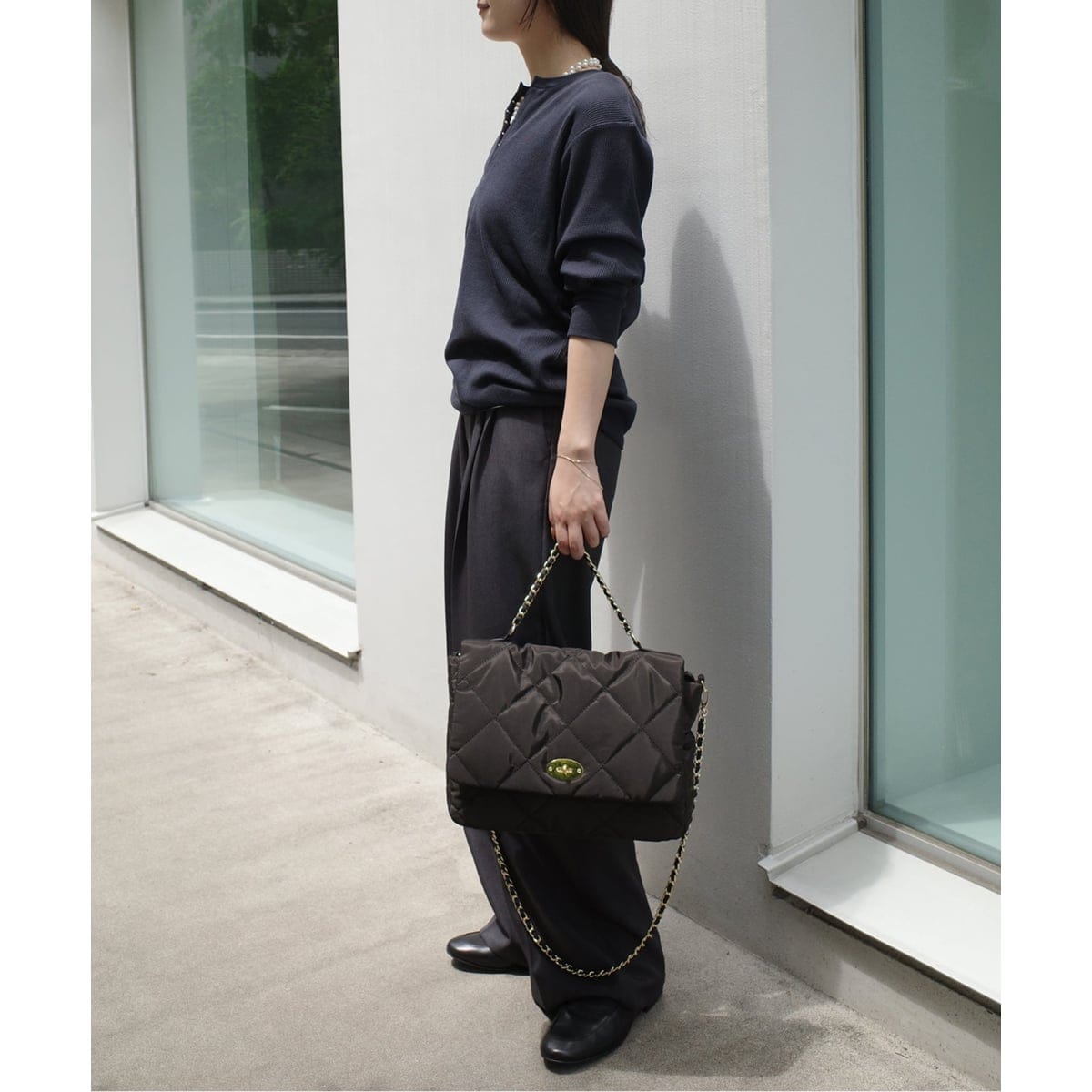 追加》OUTDOOR/アウトドア SLOBE別注 キルティンクショルダーバッグ