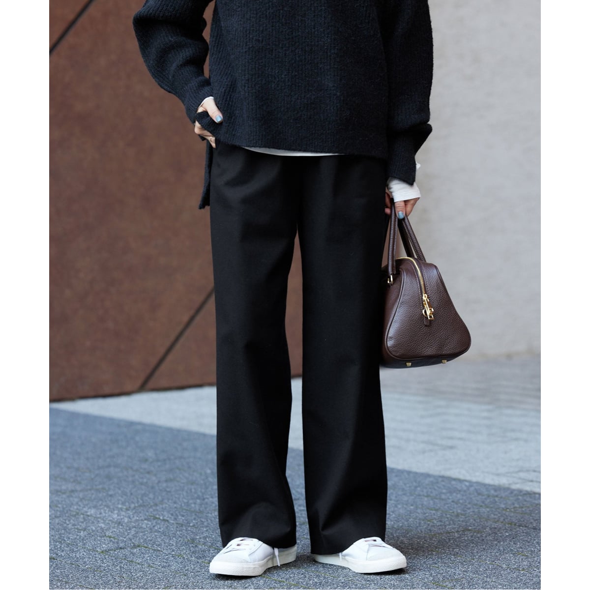 SLOBE IENA 肩ヒモハイウエストパンツ SLOBE IENA（スローブイエナ）の「《予約》サテンハイウエスト肩
