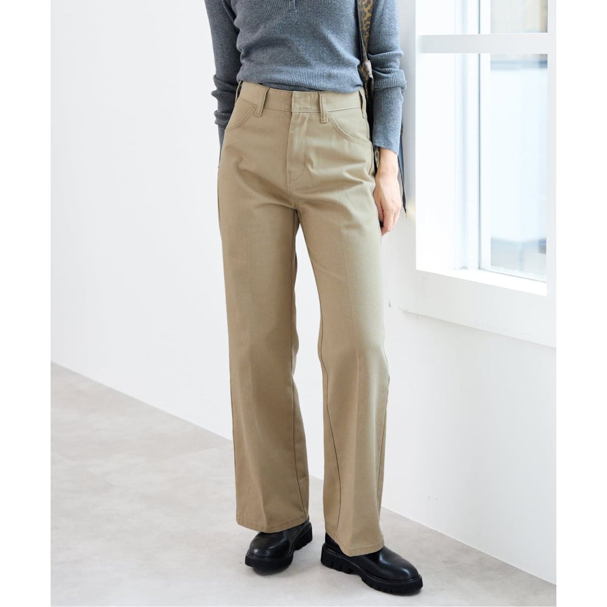 SLOBE IENA別注Dickiesハイウエストスラックス Dickies/ディッキーズ SLOBE別注 ハイウエストスラックス