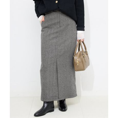 スローブ イエナ 　ツイードリラックスIラインスカート