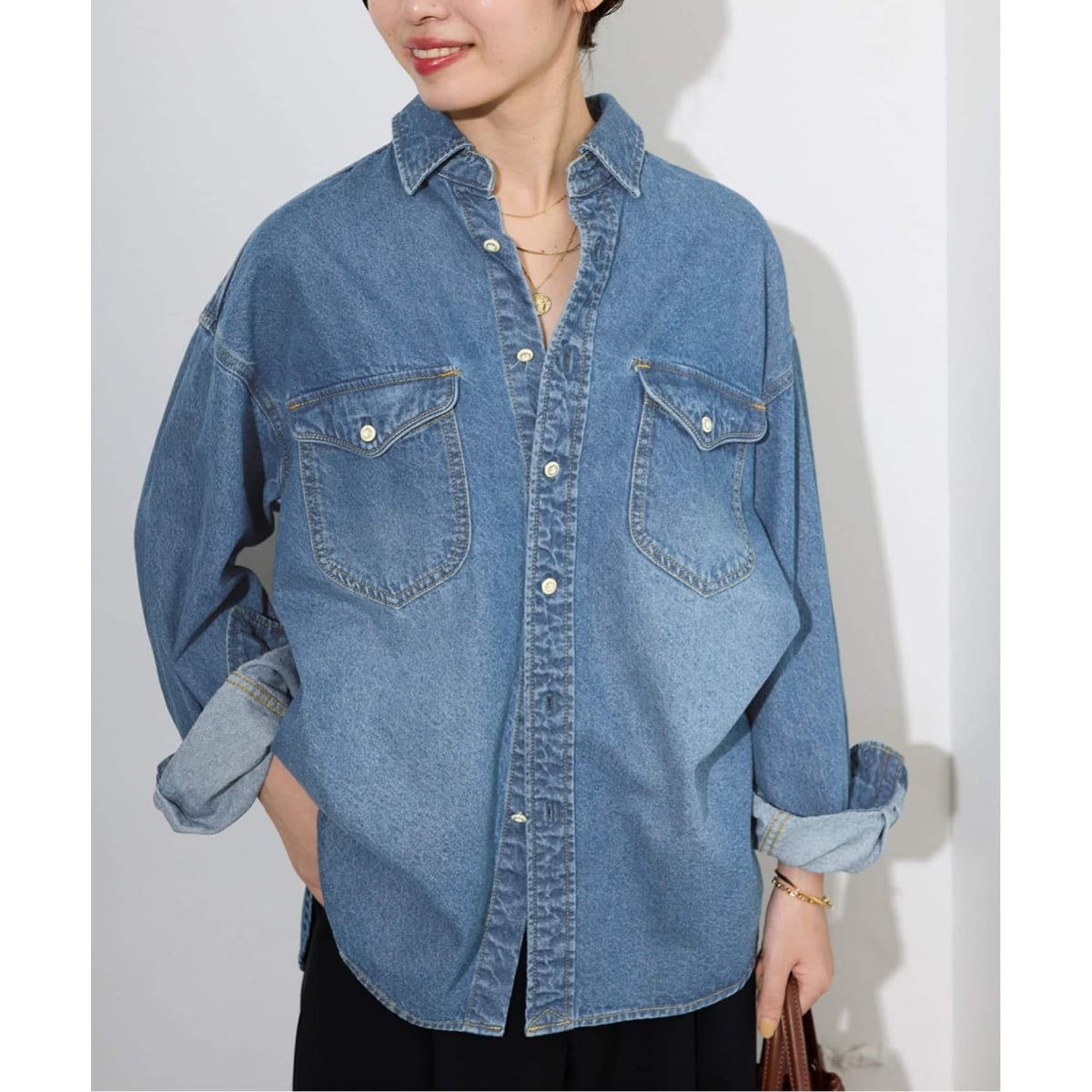 追加2》LE DENIM BDUデニムシャツ | スローブ イエナ(SLOBE IENA