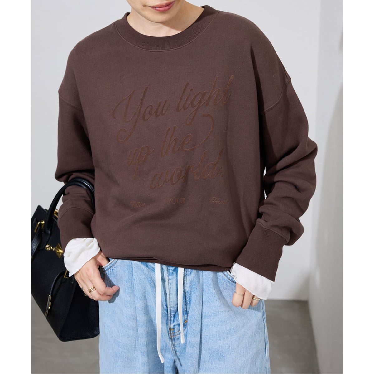 ■新品【IENA】ロゴ スウェット ネイビー スローブ イエナ(SLOBE IENA) レディース スウェット