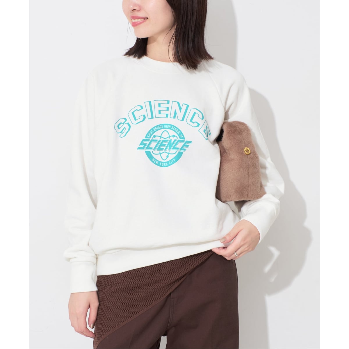 美品 25ss【IENA】イエナ サマーニット 薄手 トレーナー スウェット cotton silk crew プルオーバー（ニット／セーター）｜VERMEIL