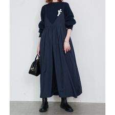 スローブ イエナ(SLOBE IENA)の《WEB限定/追加3予約》タフタギャザーキャミワンピース