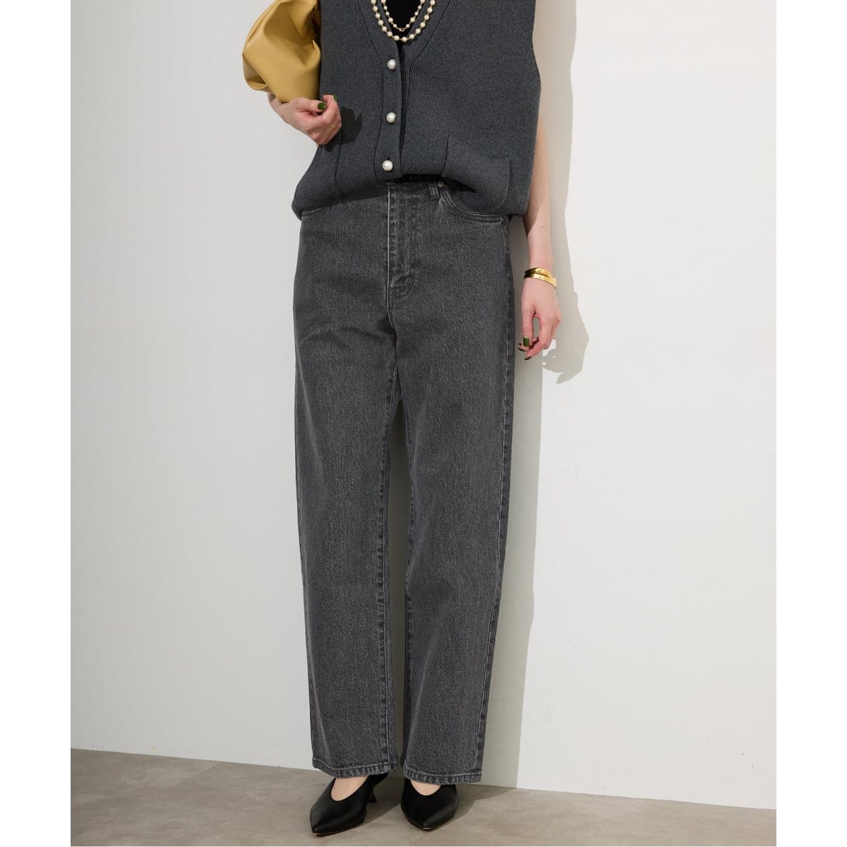 SLOBE IENAデニム LEDENIM TUCK TROUSER (40) SLOBE IENA｜《4サイズ展開/WEB限定/追加4》LEDENIM TUCK
