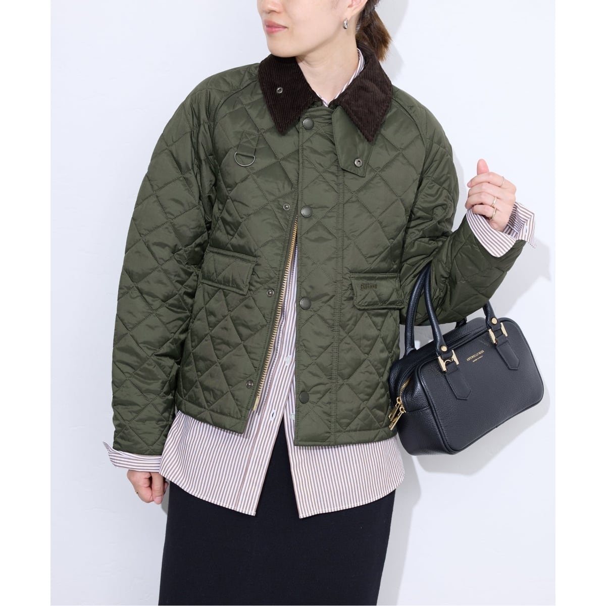 別注【Barbour/バブアー】OS BURGHLEY JS EXCLUSIVE：コート