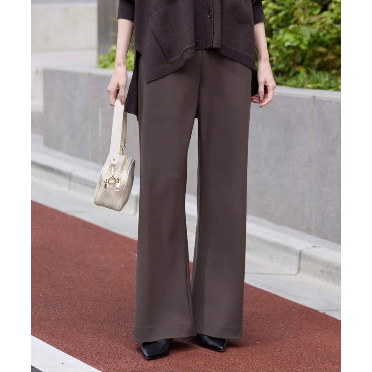 おまとめ３点 noble ファジーリネンロングサスペンダー2wayパンツ　他 追加》【洗える】ファジーリネンロングサスペンダー2wayパンツ