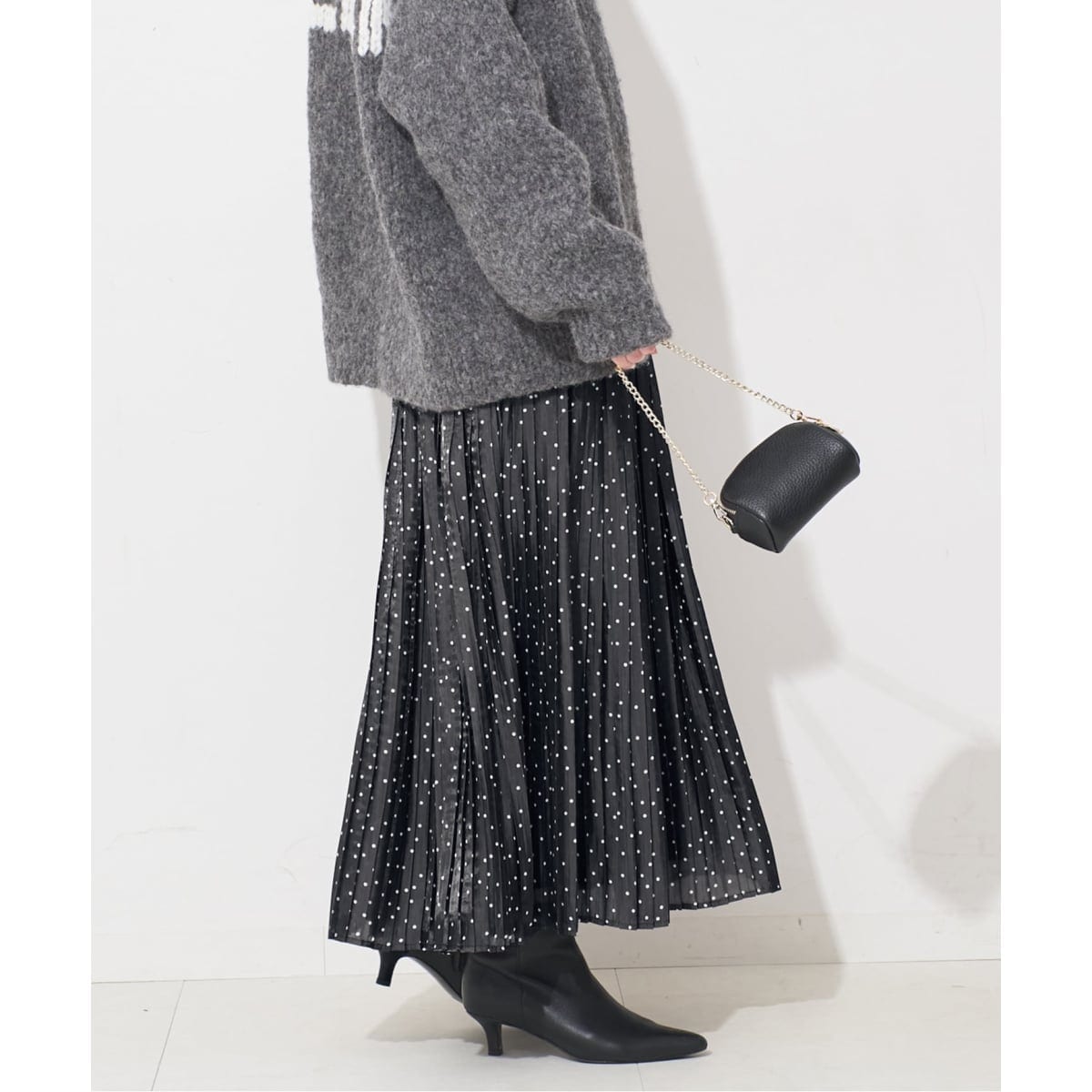SLOBE IENA フラワーエンブロイダリーベロアスカート フラワーエンブロイダリーベロアスカート（ロング・マキシ丈