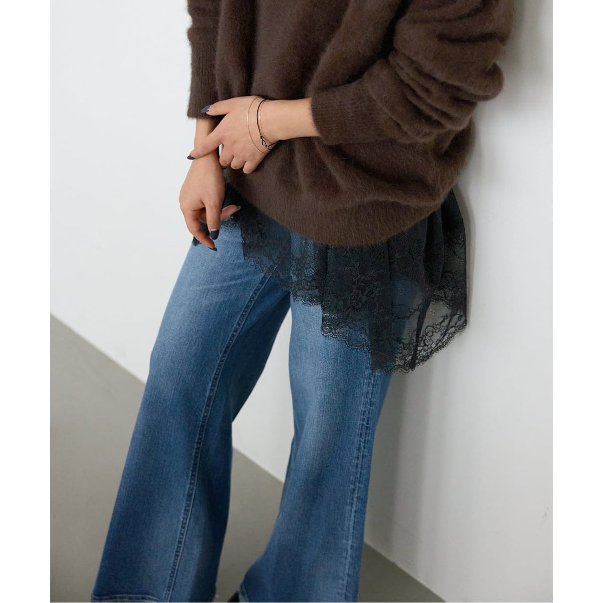 レースコンビカットソー | スローブ イエナ(SLOBE IENA) | マルイ